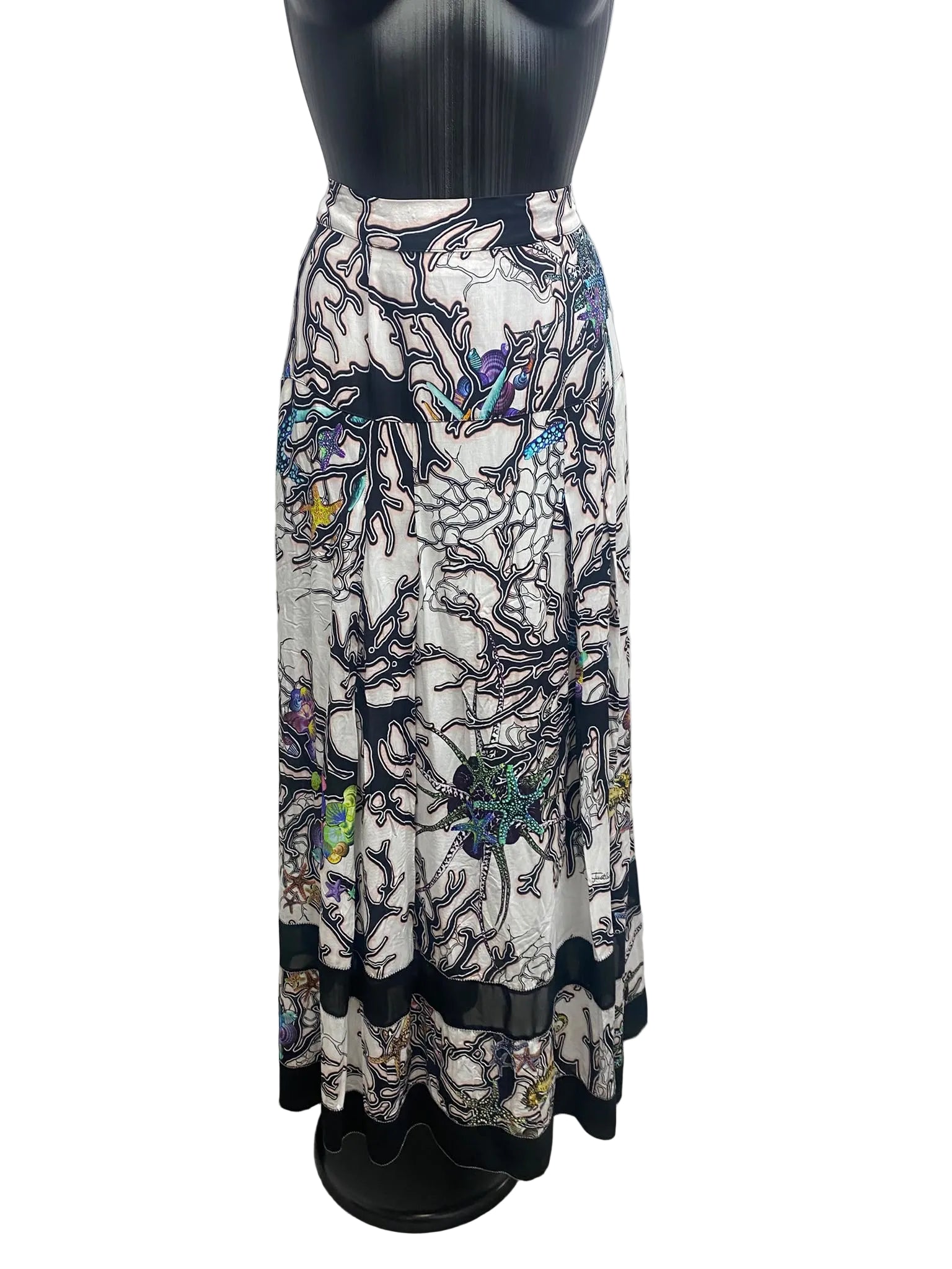 Just Cavalli Coral Reef Print Maxi Skirt – Size IT 42