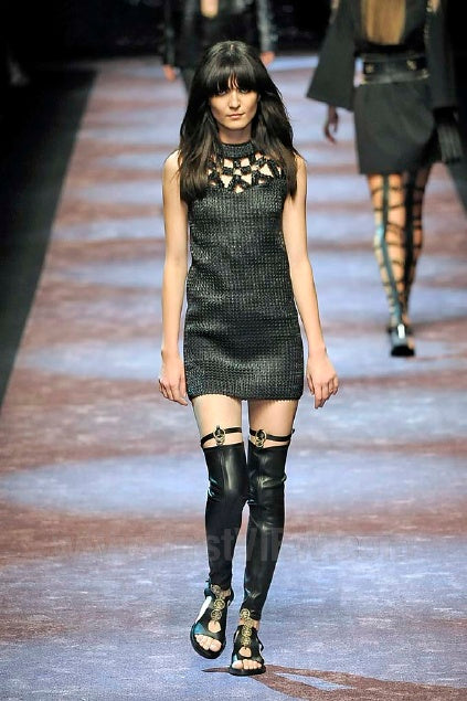 Paco Rabanne Rubber Glossy Cocktail Dress SS13