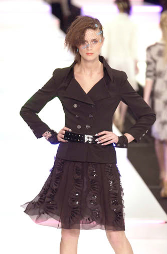 Chanel Black Blazer S/S 01 by Karl Lagerfeld