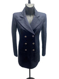 Chanel Vintage Navy Blue Double-Breasted Blazer Dress – Size 36