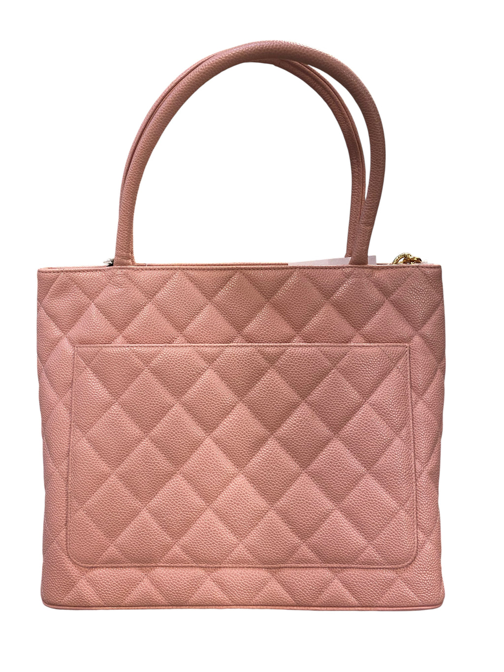 2003 Chanel Medallion Bag in Quilted Pink Grained Leather
