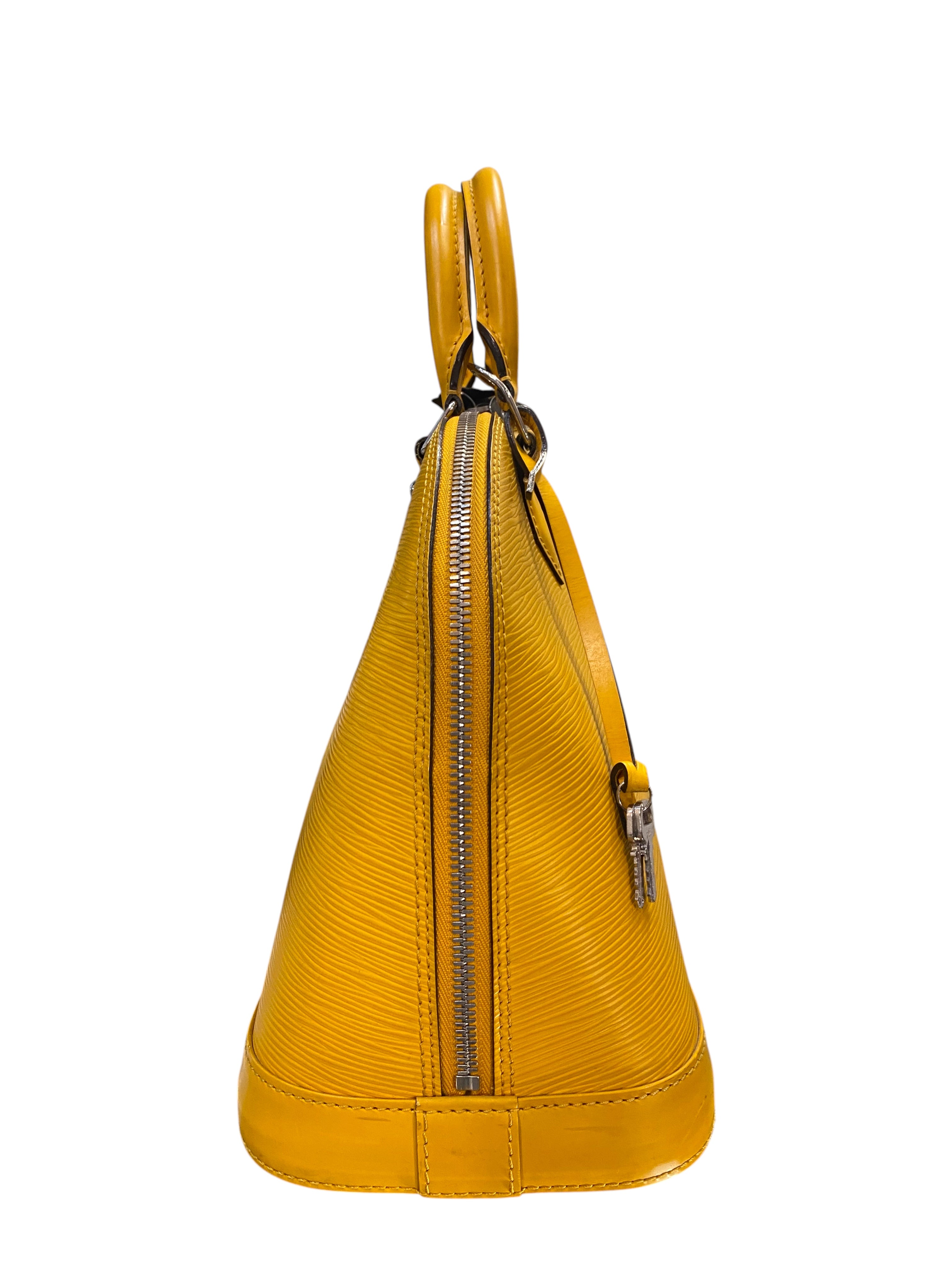 2014 Louis Vuitton Alma Handbag in Yellow Epi Leather