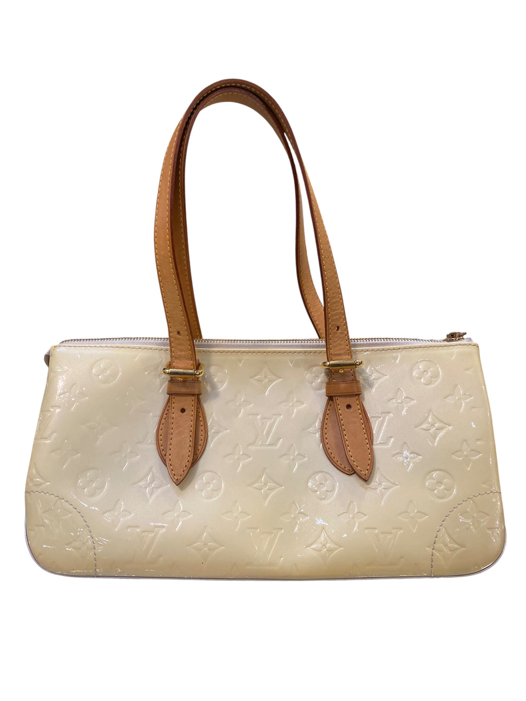 2008 Louis Vuitton handbag in beige monogram patent leather