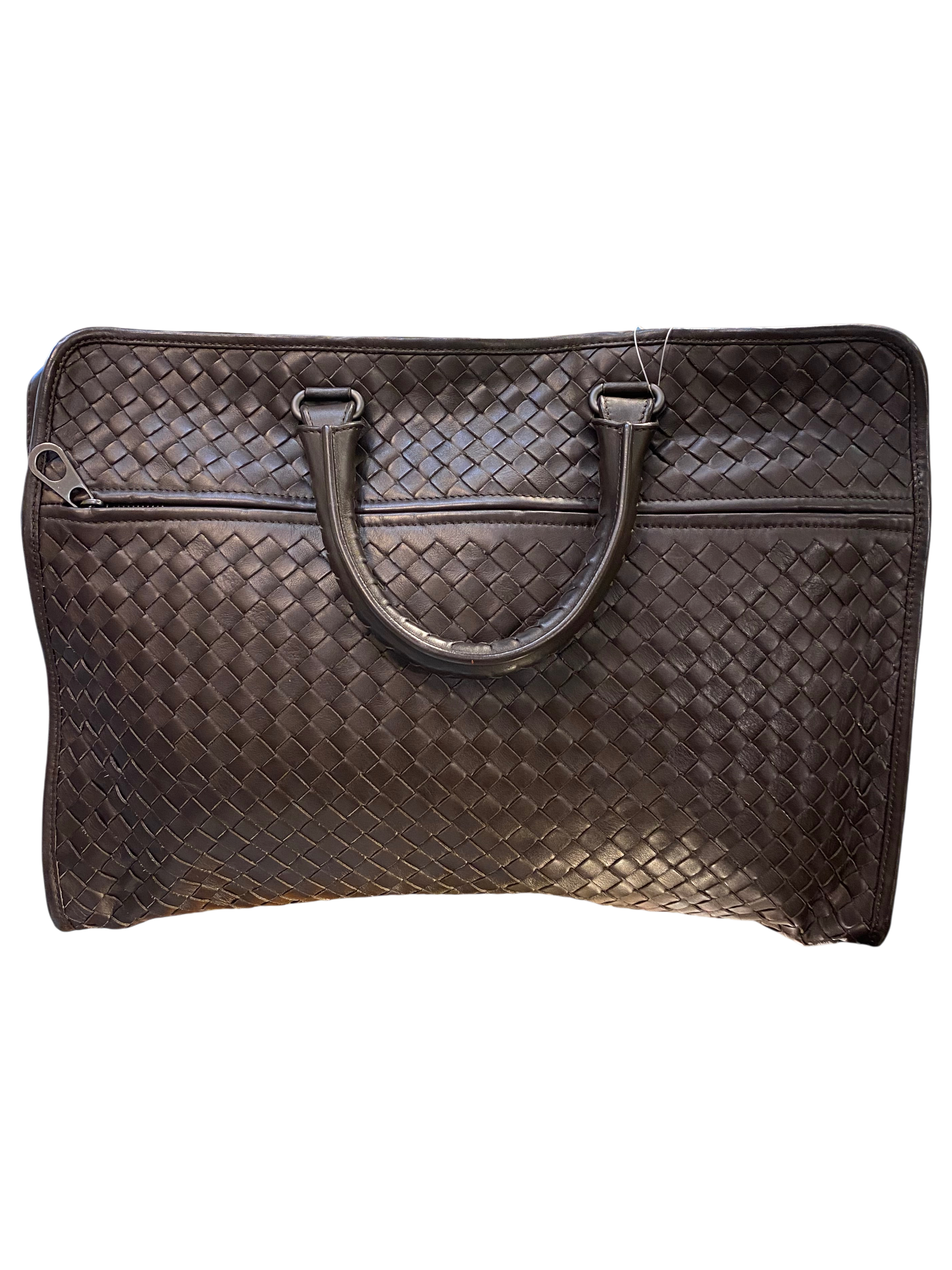 Brown Bottega Venetta work bag