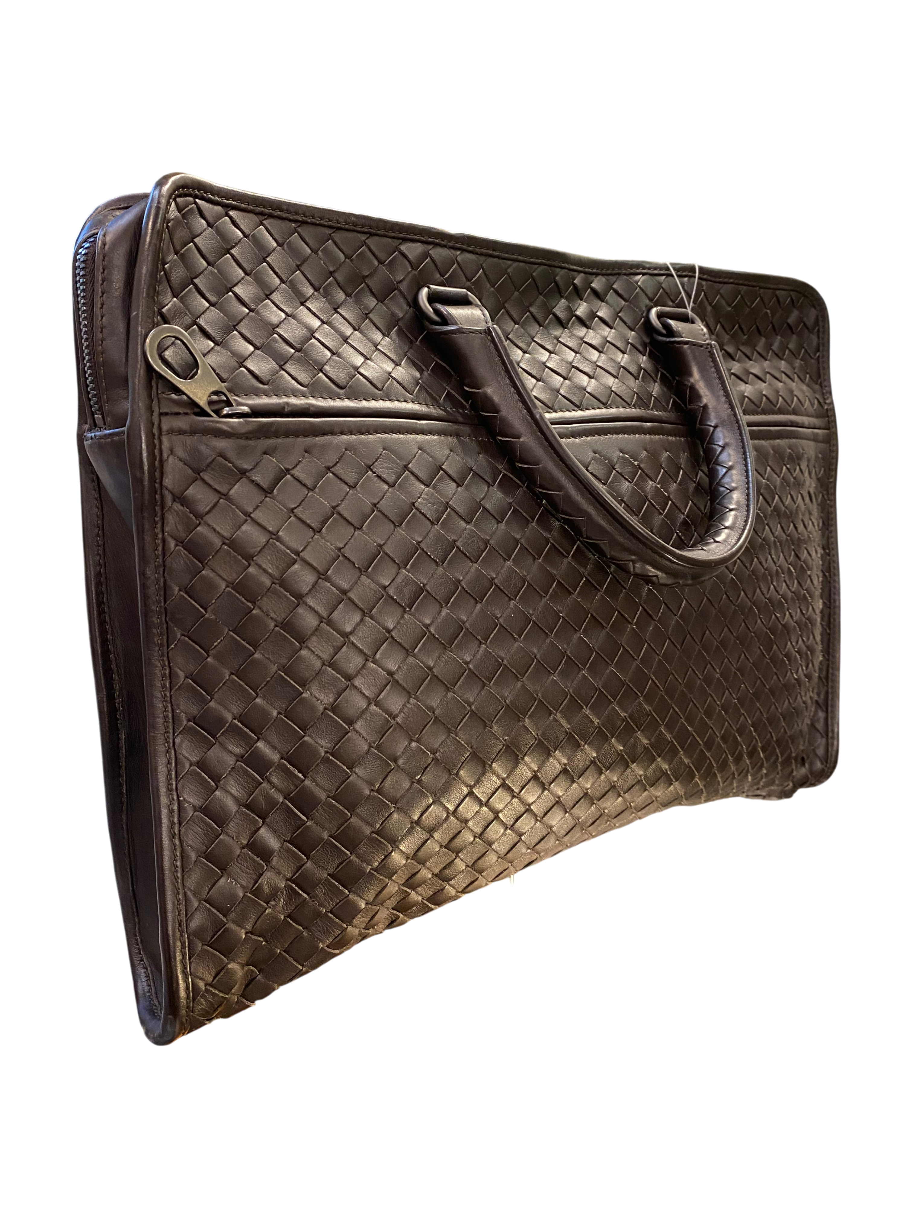 Brown Bottega Venetta work bag