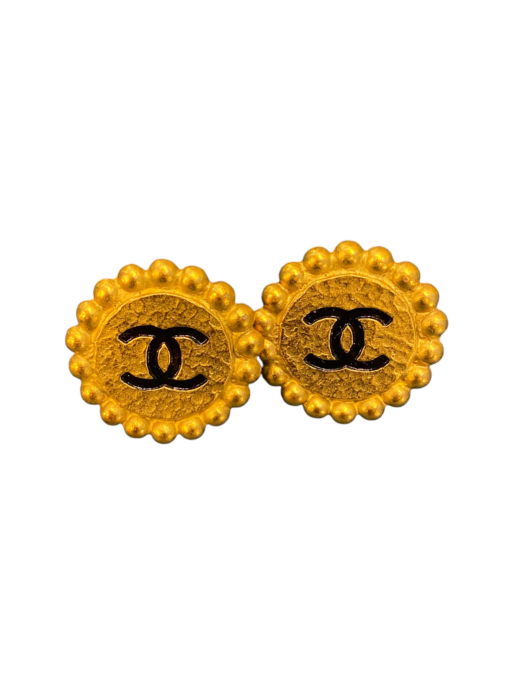 1994 Chanel Golden Double C Earrings