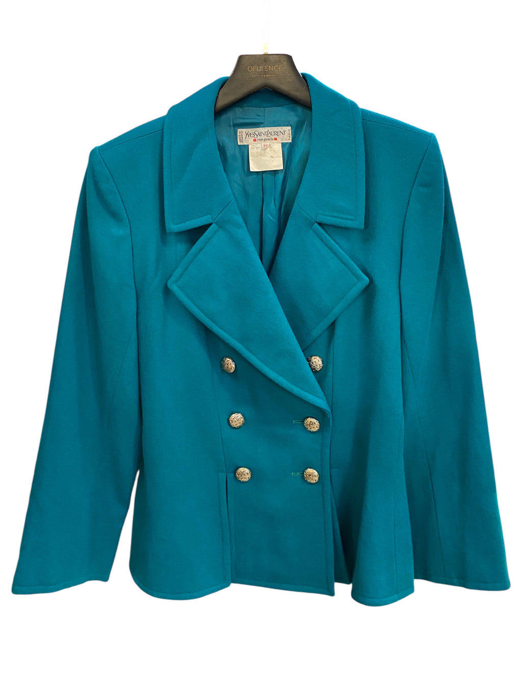 Yves Saint Laurent Green Wool