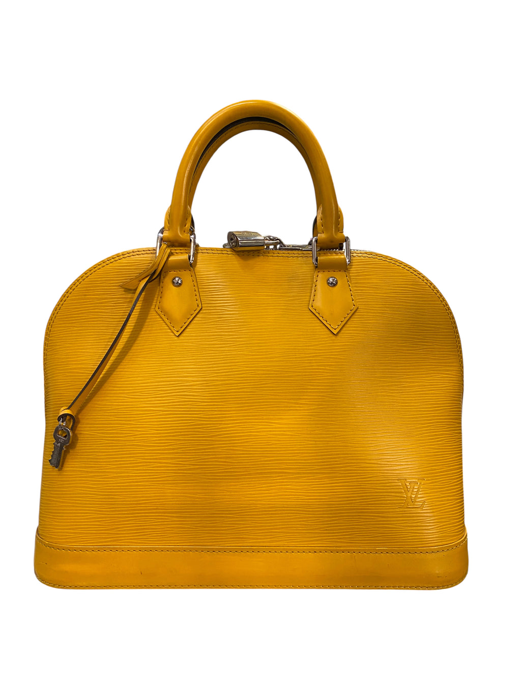 2014 Louis Vuitton Alma Handbag in Yellow Epi Leather