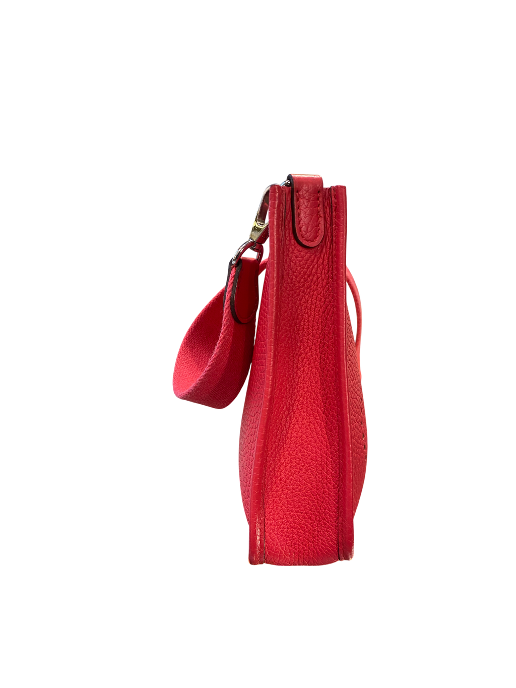 Mini Evelyne TPM Hermes Red Grained Leather