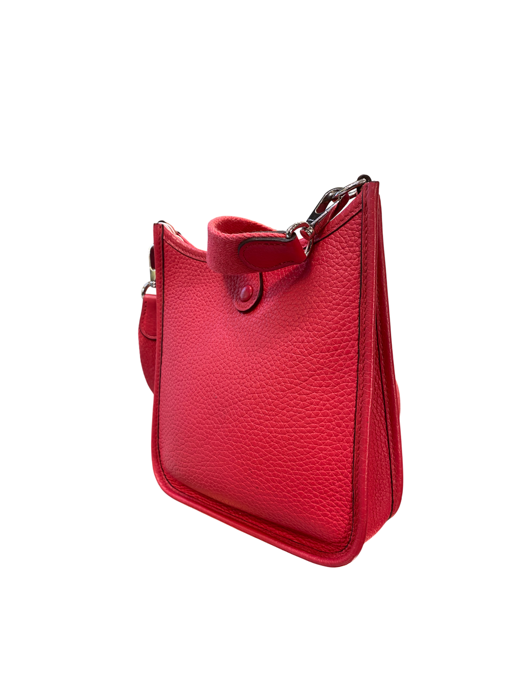Mini Evelyne TPM Hermes Red Grained Leather