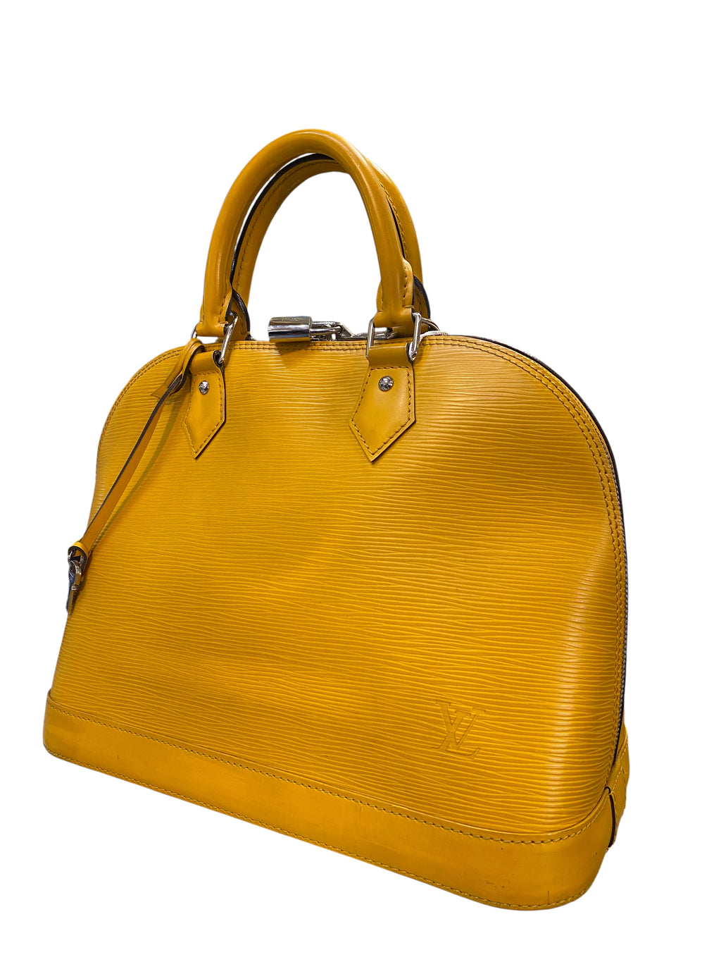 2014 Louis Vuitton Alma Handbag in Yellow Epi Leather