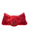 2009 Chanel pink satin clutch bag